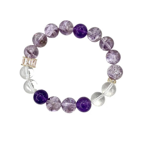 Amethyst Azeztulite Bracelet