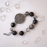 silver-obsidian-labradorite-herkimer-diamond-bracelet.L2L Crystal