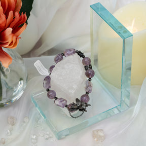 Amethyst Butterfly Bracelet