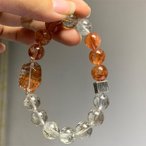 Red Hematoid Quartz Super 7 Bracelet