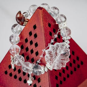 Red Hematoid Clear Quartz Fox Spirit Bracelet L2L Crystal