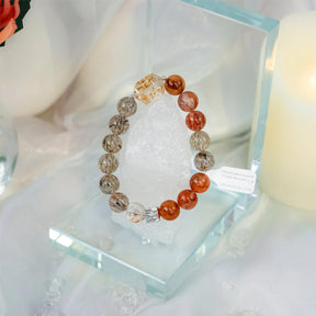 Red Hematoid Quartz Super 7 Bracelet