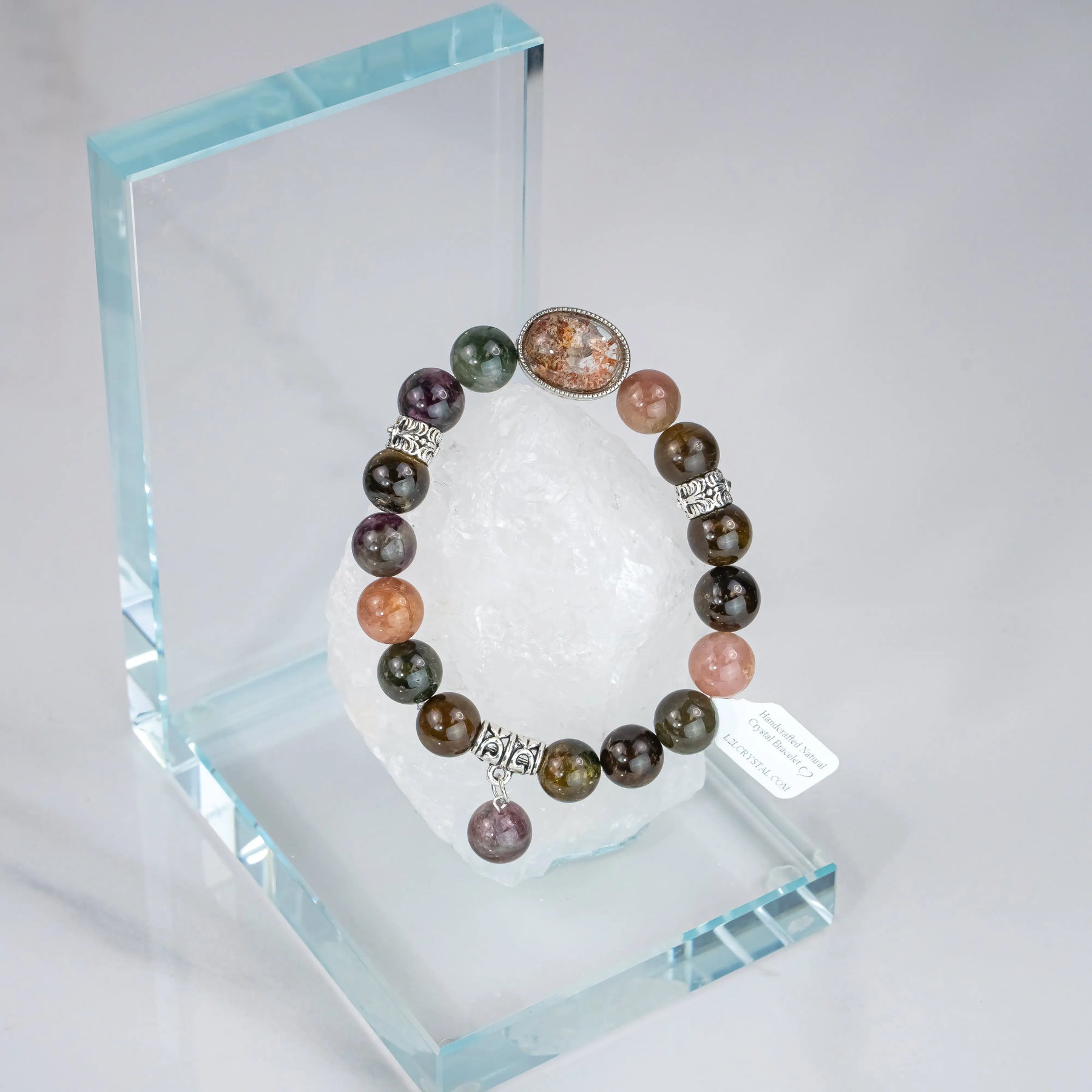 Tourmaline Phantom Quartz Bracelet L2L Crystal