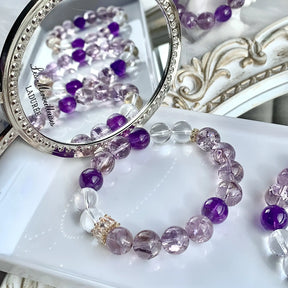 Amethyst Azeztulite Bracelet