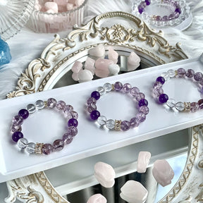 Amethyst Azeztulite Bracelet