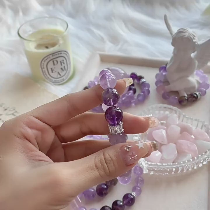 Lavender Amethyst Bracelet 